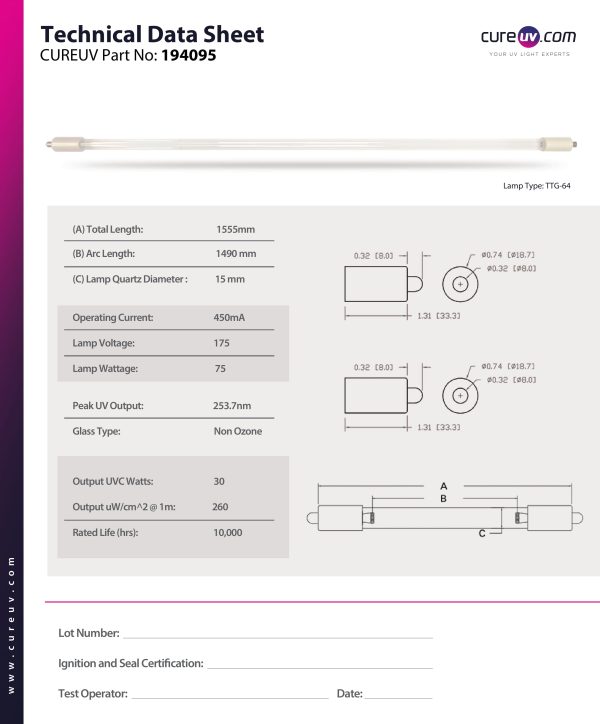 Philips 292698 Air Water Treatment Germicidal UV Light Bulb Sale