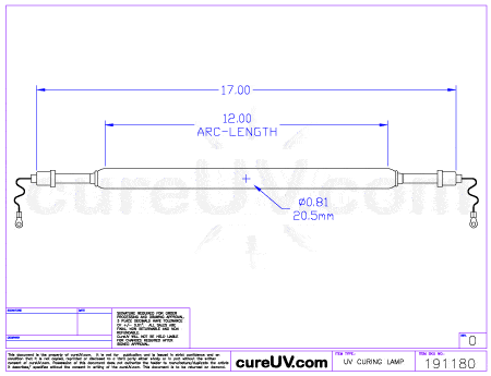 OnLine Energy Part # 01-0012-02 UV Curing Lamp Bulb on Sale