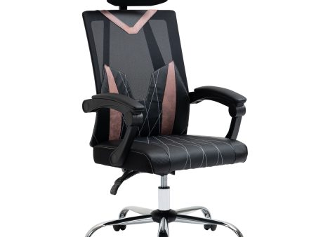 Easycomfort Sedia da Ufficio Ergonomica Inclinabile a 130° con Supporto Lombare e Cervicale, 58x62.5x112-120cm Online Hot Sale