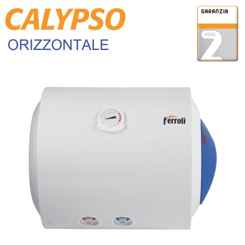 Scaldabagno Elettrico Ferroli Calypso 50 HO Orizzontale 50 Litri For Sale