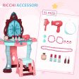 Easycomfort Set Toeletta con Sgabello per Bambini da 3-6 Anni, Luci, Musica e Accessori Inclusi For Discount