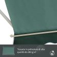 Easycomfort Tenda da Sole a Caduta con Rullo Avvolgibile e Angolazione Regolabile 0-120°, 180x70cm, Verde For Sale