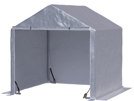 Easycomfort Casetta da Giardino e Tenda Garage 2x2m per Auto e Bici, Acciaio e Copertura Anti-UV, Grigio For Sale