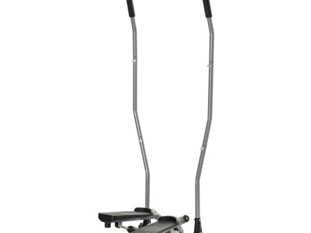 Easycomfort Stepper, Maniglie, Step Fitness con Monitor LCD per Casa e Palestra, Argento For Discount