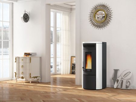 Termostufa a pellet La Nordica Extraflame Costanza Idro 17 kW Wi-Fi integrato vari colori disponibili Rosso For Discount