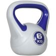 Easycomfort Kettlebell 6kg con Rivestimento Morbido e Base Piatta in PU e Sabbia, 20x13x22cm, Viola Online