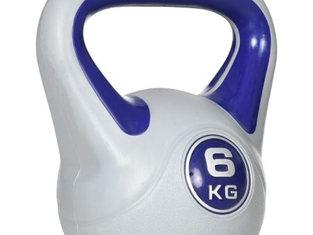 Easycomfort Kettlebell 6kg con Rivestimento Morbido e Base Piatta in PU e Sabbia, 20x13x22cm, Viola Online