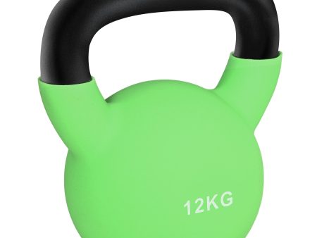 Easycomfort Kettlebell 12 kg per Allenamento Spalle e Bicipiti, in Metallo e Gomma, 20x13x23 cm, Verde For Sale