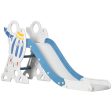 Easycomfort Scivolo per Bambini 18-36 Mesi in PE e PP a Tema Spaziale con Scale Antiscivolo, 157x46.5x80 cm Hot on Sale