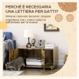 EasyComfort Mobile Porta Lettiera per Gatti in Stile Industriale con Tiragraffi, 91x52x49.5cm, Marrone For Sale