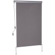 Easycomfort Tenda Avvolgibile Parasole con Manovella, Installazione a Muro o Soffitto, 120x200cm, Grigio Cheap