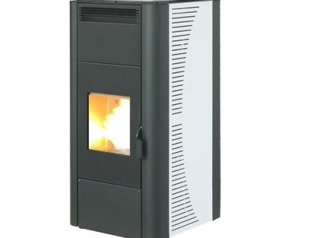 TERMOSTUFA A PELLET KING IDRO 20 KW BIANCA COD. 17375 CON TELECOMANDO Online Hot Sale