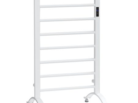 Easycomfort Scaldasalviette Elettrico a 8 Barre con Timer e Controllo Temperatura, 50x45x80 cm, Bianco Sale