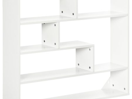 Easycomfort Libreria a Muro Moderna in Legno a 4 Livelli, 94x19.5x80cm, Bianco Online