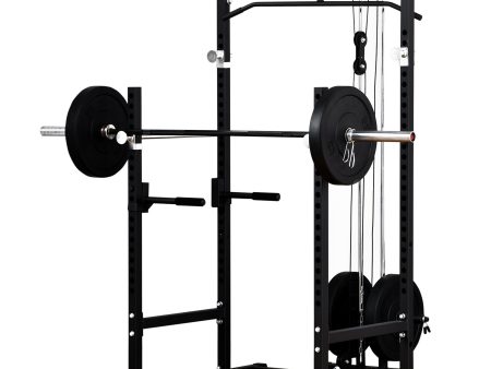 EASYCOMFORT  Stazione Fitness Multifunzione Power Tower per Palestra in Casa e Ufficio 155x118x220cm Nero For Sale