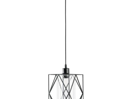 EasyComfort Lampadario Vintage in Stile Industriale, Lampada da Soffitto, Lampadario Salotto Cavo Regolabile, Nero, 16x16x120cm Online