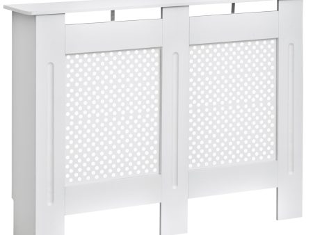 Easycomfort Copritermosifone Moderno a Griglia in MDF per Casa e Ufficio, 111.5x82x19 cm, Bianco Online