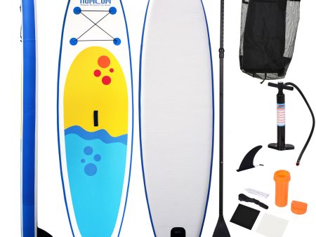 Easycomfort Tavola SUP Gonfiabile Stand Up Paddle con Pagaia Regolabile, Tavola da Surf con Accessori Inclusi, Blu 305x76x10cm For Cheap