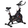 Easycomfort Cyclette da Camera per Allenamento in Acciaio Nero, Cyclette Professionale da Seduti con Supporto per Cellulare, Monitor LCD, Manubrio e Resistenza Regolabile, Volano 10kg For Sale